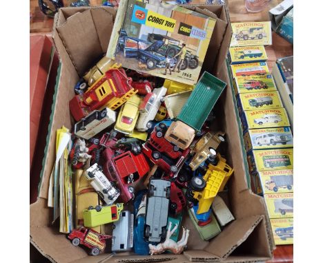 Collection of mainly playworn diecast model vehicles to include: Dinky Toys Bedford, Corgi Turbine Truck series, Dinky Toys G