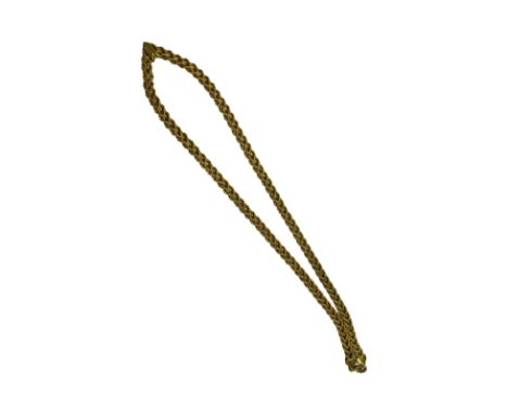 9ct gold fancy chevron chain necklace.
Stamped 375 and 9K Italy.
Total length approximately 44cm.
Approximate weight 8 gramme