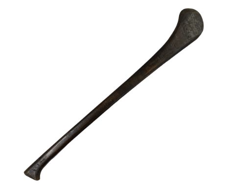 A 19th/ early 20th century Irish hurling stick probably ash, length 95cm