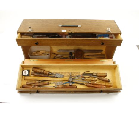Two tool boxes with two drawers in each and various tools G+ 