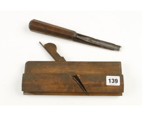 A sash coping plane by PORTER and a sash scribing gouge G+