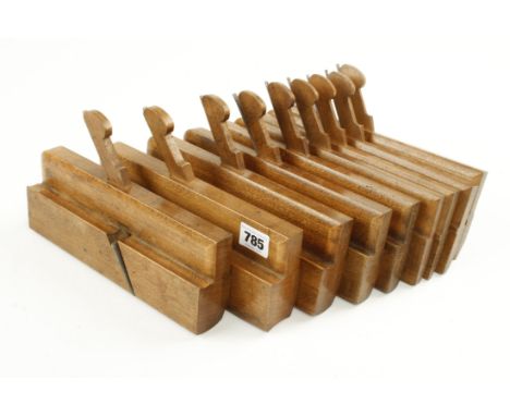 Nine little used H &amp; R moulding planes by GRIFFITHS incl. pairs of 2 &amp; 4 G++