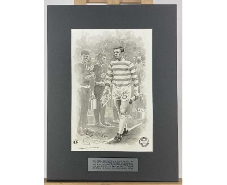 CELTIC F.C. & LISBON LIONS INTEREST, SIGNED ORIGINAL WORK OF ART, GRAEME WILCOX (SCOTTISH, b.1967), 1992  watercolour on pape