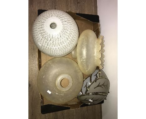 BOX OF 4 RETRO CEILING LIGHT SHADES