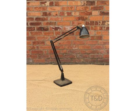 A vintage black painted Anglepoise floor lamp, 112cm high     CONDITION REPORT:  Lighting lots are sold as decorative items o