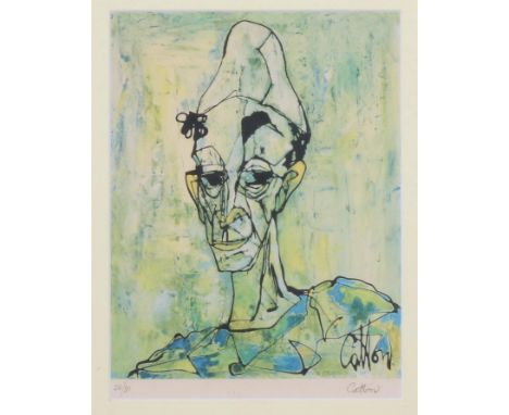Vijf diverse grafische werken, 17e t/m 20e eeuw w.b. Catton, clown [5]