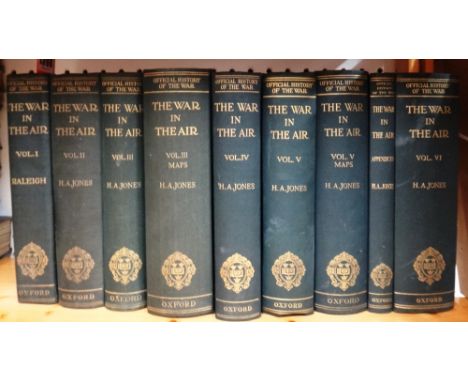 RALEIGH (W.) & JONES (H.A.)  The War in the Air: being the story of the part played in the Great War by the Royal Air Force. 