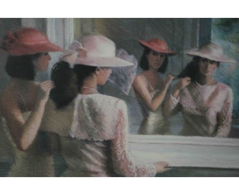 Susan Kuznitsky (American contemporary), Finishing Touches, colour print. H.66 W.81cm. 