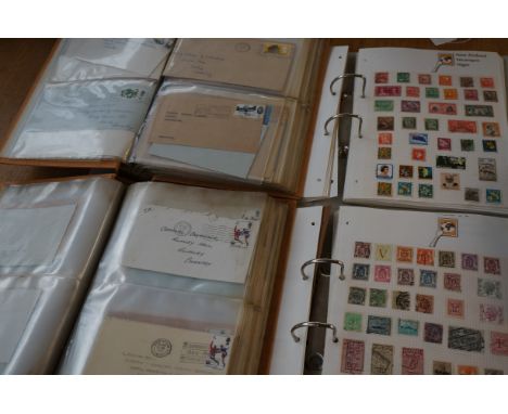 2x Early stamp albums &amp; 2 albums of first day covers 