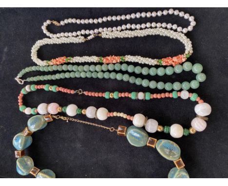 Good collection of beads &amp; pearl necklaces