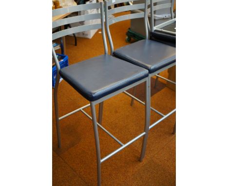 6x Tubular bar stools.Must be picked up by 10am Thursday or automatic storage charges will be placed on each item 