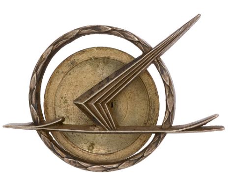 Polish Air Force Attributed 1933 Air Gunner's Badge 1st Class by J K Nedler of Warszawa.  Good silvered example attributed to