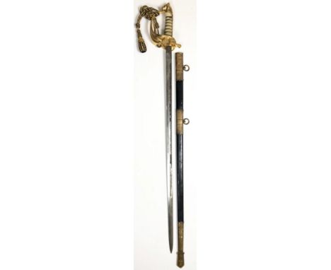 Similar Royal Navy Elizabeth II Officerâ€™s sword by Wilkinson of London.   A good  example, the blade etched with a Crowned 