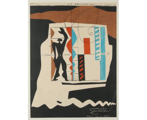 § Le Corbusier (Swiss 1887-1965), L'Invention, colour lithograph, inscribed on label verso for the Redfern Gallery, 70 x 52cm