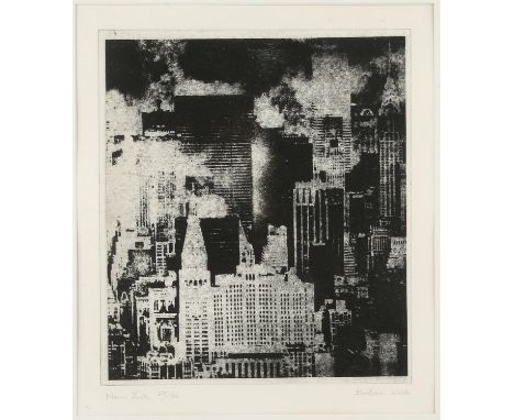 Barbara Webb (20th century), New York, lithograph, signed lower right, inscribed and numbered 27/30 lower left, 34 x 30cm. Fr