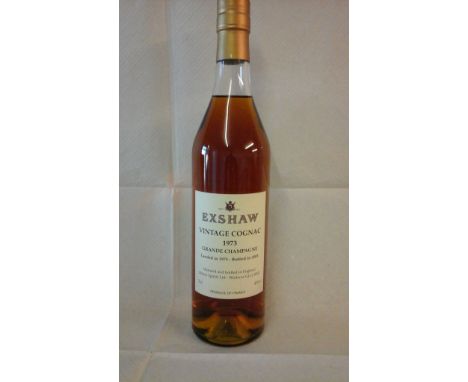 1973 Exshaw Grande Champagne Cognac   Landed 1975 /Bottled 2003   Currently lying at EWGA   12x75cl   IN BOND