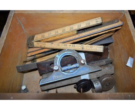 Tools - measuring scales, rules, spirit levels etc including I &amp; D Smallwood, Hockley Abbey, J Rabone and Sons, Finchers,