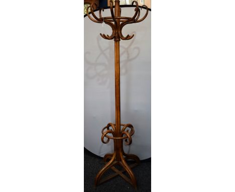 A substantial Country House bentwood coat stand, 202cm high