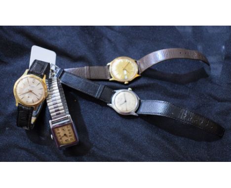 Watches - a Timex day date wristwatch; others (4)