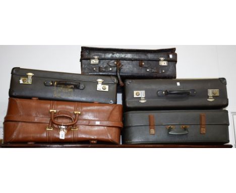 Vintage Luggage - suitcases, various (5)