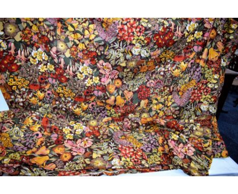 Textiles - a pair of vintage Liberty curtains, Cottage Garden