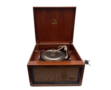 Large quantity of LPs, mostly re-issues of 78s dance etc; and a Dynatron record player with four-speed Garrard deck