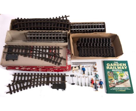 Lehman LGB.  An unboxed No 5007/5006 Control/Transformer, together with a collection of  boxed track sections, figures and ac
