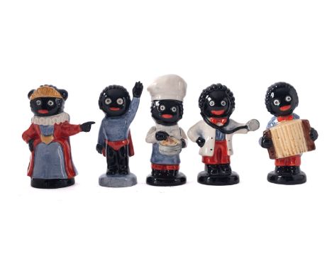 Carlton Ware. A group of five various Golly figures with certificate (5)* These items are listed on the basis they are illust