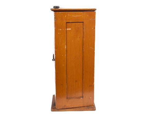 A BR wooden ticket stand, the square top over single door enclosing a fitted interior containing an extensive collection of u