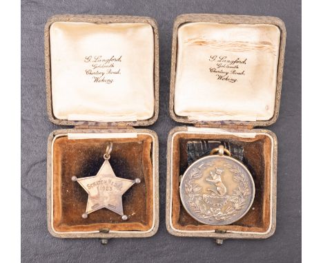 Worplesdon Golf Club, two early 20th century silver Golfing medals, one for the Sutherland Gold Challenge Medal, 1922 the oth