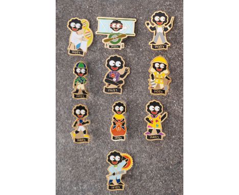 A collection of ten Robinson Golly badges, 'Historical Events' circa 2001, (10)* These items are listed on the basis they are