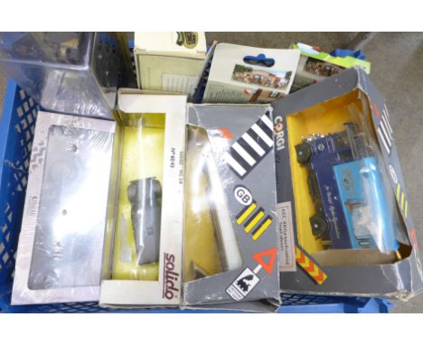A collection of die-cast vehicles including Corgi Classics and Solido, boxed 