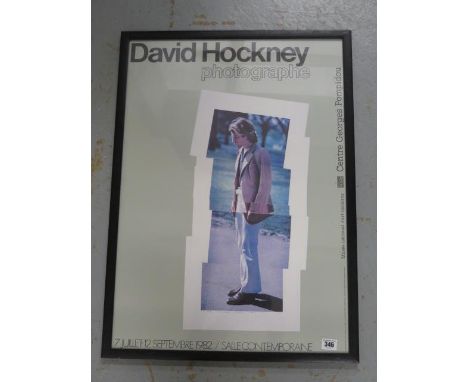 David Hockney Photographe Poster Centre Georges Pompidou 1982 