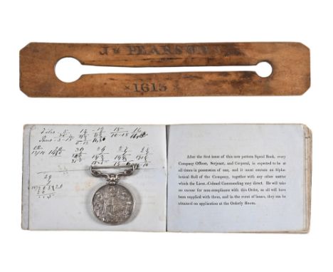 An early British Army Long Service and Good conduct medal, awarded to 1613 Sergeant J Pearson First Battalion First Regiment 