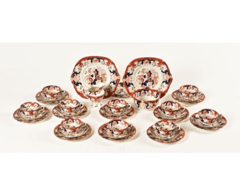 A Royal Stafford part tea set, with 10 cups, 11 saucers, 11 side plates, 2 larger plates, cream jug and sugar basin.