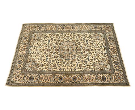 A Persian Kashan carpet, fine hand knotted.  357 cm x 250 cm,