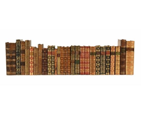Twenty seven antiquarian books, to include three volume set "O'Donnel" by Sidney Morgan circa 1814, "The Eagles Nest" by Rusk