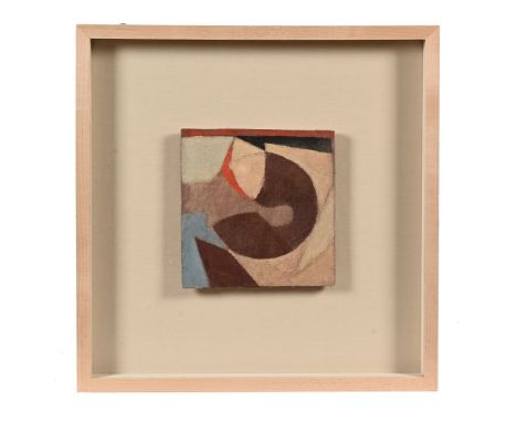 Adrian Heath (British 1920-1992), oil on canvas on board, signed to the rear A Heath dated 88. 16.5 x 16 cm, framed.The pictu