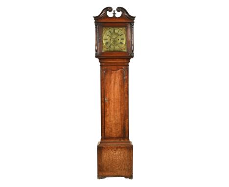 A George III mahogany longcase clock, with 30 hour movement by Barwise of Cockermouth, with date aperture and false winding a