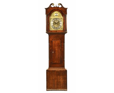James Leighton Warrington an early 19th century three train musical longcase clock movement, marked James Leighton Warrington