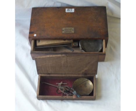 A set of scales from Becker and another set in note case
