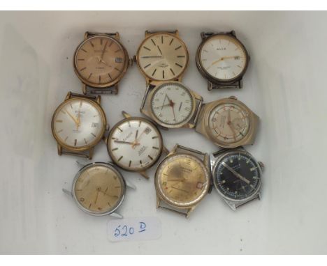 A quantity of vintage &amp; other gents wrist watches