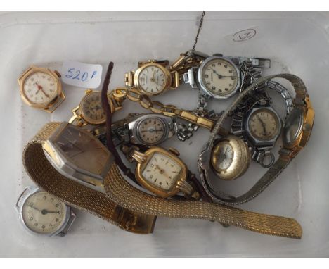 A quantity of vintage &amp; other ladies wrist watches