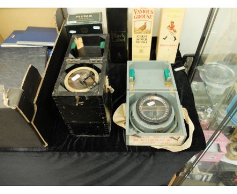A WWII Type PII RAF compass and Type 06 RAF compass 