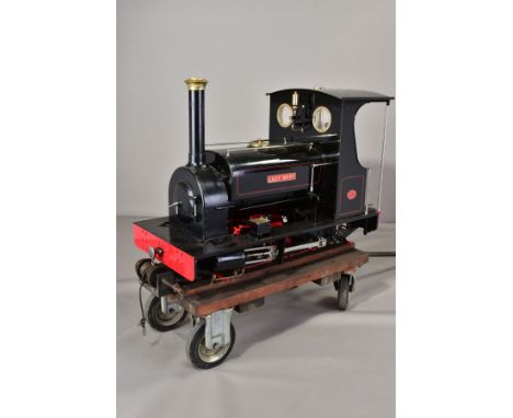 A HANDBUILT 1/8 SCALE 7 1/4 INCH (184MM) GAUGE LIVE STEAM MODEL OF A HUNSLET 0-4-0 SADDLE TANK LOCOMOTIVE, 'Lady Mary', not t