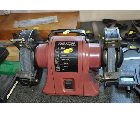 A REXON X150A BENCH GRINDER