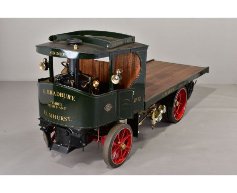 A HANDBUILT 3 INCH SCALE LIVE STEAM MODEL OF AN ATKINSON 6 TON UNDERTYPE STEAM WAGON, not tested, constructed and finished to