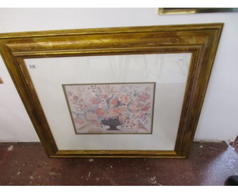 Large gilt framed print - Flowers