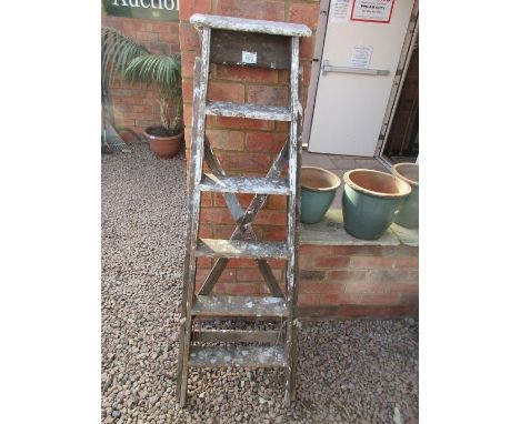 Wooden step ladder