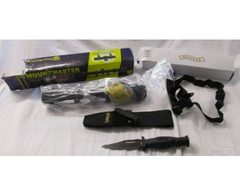 Walther hunting knife & Nikko Sterling rifle scope